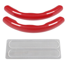 Protezione per volante con motivo in fibra di carbonio, accessorio universale antiscivolo per auto con proprietà resistenti al freddo, migliora la