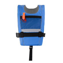 Life jacket for adults, adjustable reflector equipment with adjustable belt and whistle for boat fishing kayaks (Blue) One size Blue