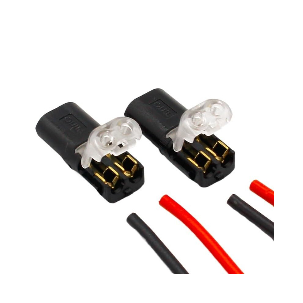 10Pcs 2P Spring Connector Wire With No Welding No Screws Quick Connector Cable Clamp Terminal Block 2 Way Easy Fit For Led Strip Ref: 7557 9365049533829