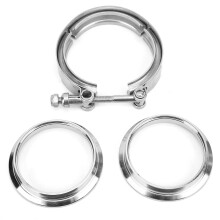 Abraçadeira V-Band em aço inoxidável para peças de turbo, abraçadeira V-Band com acabamento durável anticorrosivo, abraçadeira à prova de