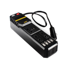 DC til AC-omformer Bilstrømomformer med USB-ladeporter Bærbar billader Multibeskyttelse Innebygd kjølevifte Hurtiglading Kompakt design