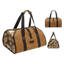 Firewood bag Firewood bag with handles storage bag Firewood stand for fire bowls Firewood bag for wood stoves