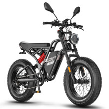 FAFREES F20 ULTRA 48V25AH 62Mi Electric Bike,black