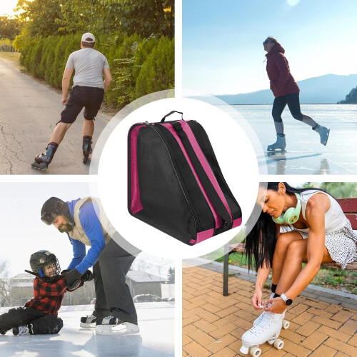 Ice Skate Bag with Adjustable Shoulder Strap, Breathable for Parties 2