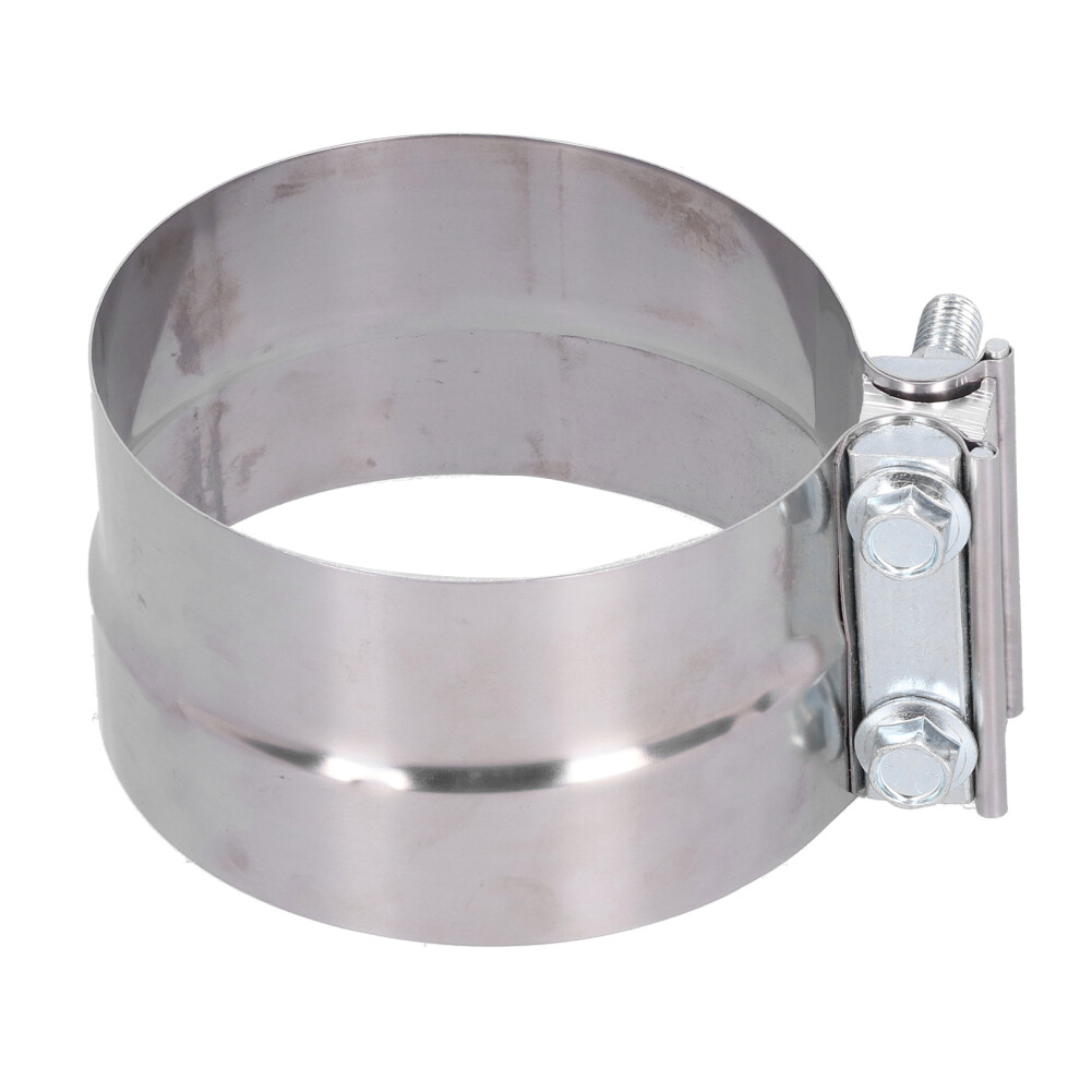 Lap Joint Exhaust Band Clamp Stainless Steel Universal Fitment Corrosion Resistant Sealing Performance 360 Degree Sealing 4 Downpipe Header Muffler 9139052860629