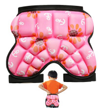 Protective padding for sports bear – thick hip padding for  impact cushion for snowboarding, skating, perfect protective gear for activities Pink