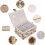 Sewing Basket, Fabric Storage Box with Floral Pattern, Organiser with Handle 3