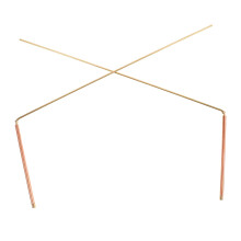 2 Pcs copper divining rods for water divining rods light metal detection rods copper witchcraft sticks for water divining rods