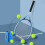 Tennistrainer Rebound-Ball-Set Blau 12