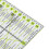 Acryl-Quilterlineal, doppelte farbige 14