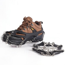 Edelstahl Micro Spike Steigeisen EIS Schnee Griffe 1 Paar Snow Walk Traction Studs ICE Studs(L) L Black