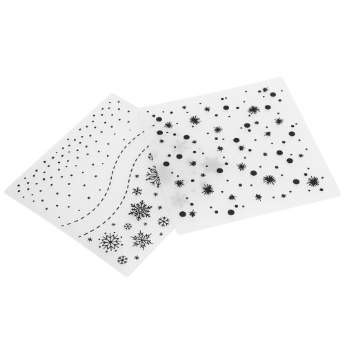 2Pcs Kunststoff Präge Ordner DIY Karte Machen 2
