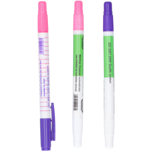 3Pcs Kleidung Markierung Stift DoubleHeaded Bunte 1