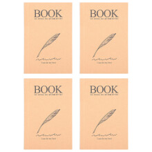4Pcs Kraft Papier Skizzenbuch Retro Verdicken