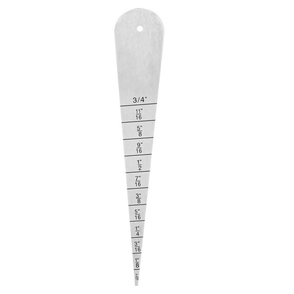 Edelstahl-Spaltlehre, Fã¼Hlerlineal, 1/16-3-4 8223848417669