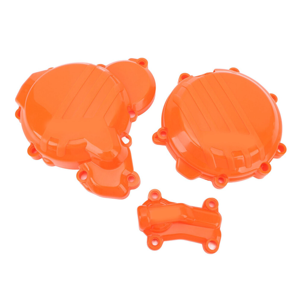 3-Teiliger Motorrad-Motorkupplungsschutz, Orange 8223848413623