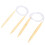 2Pcs Rundstricknadeln Set Bambus Pullover Teppiche 3