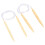 2Pcs Rundstricknadeln Set Bambus Pullover Teppiche 5
