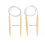 2Pcs Rundstricknadeln Set Bambus Pullover Teppiche 12