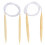 2Pcs Rundstricknadeln Set Bambus Pullover Teppiche 2