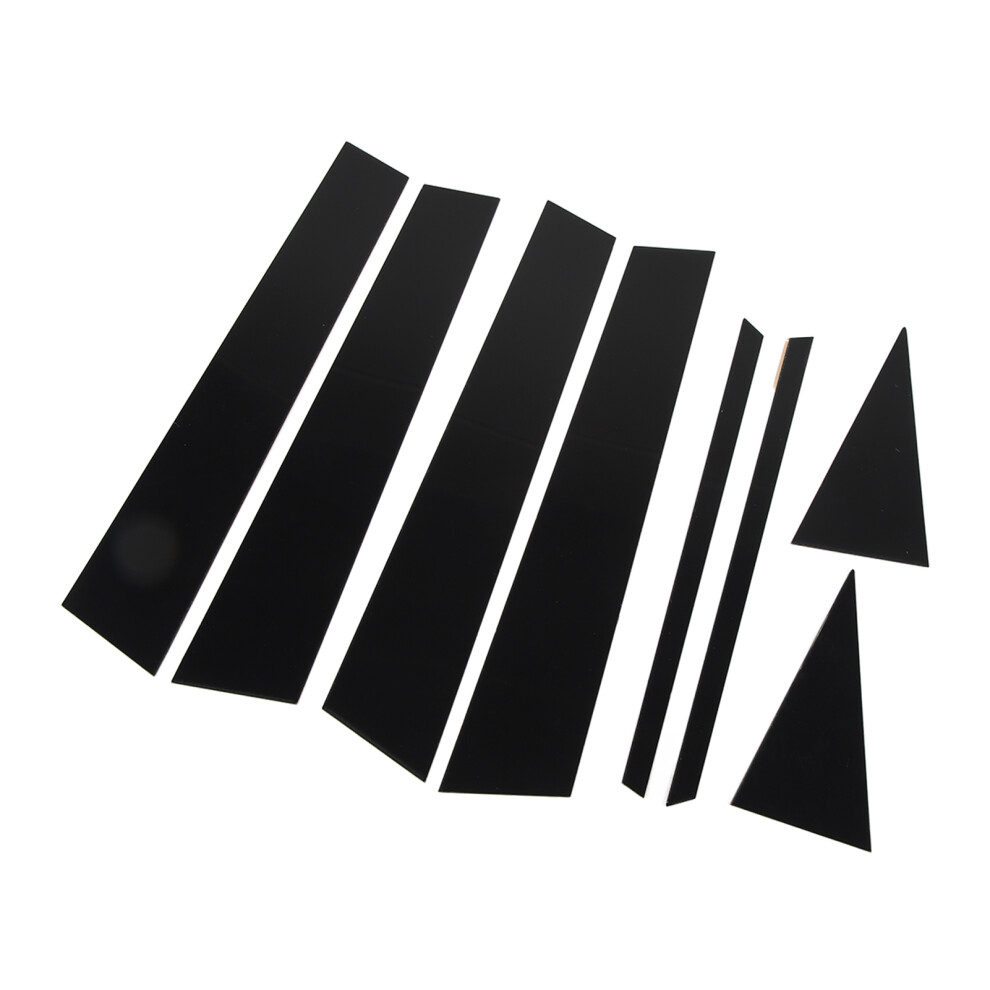 8 StãCke AuãEnfenstersã¤Ulenabdeckung Schwarz 8223848399521