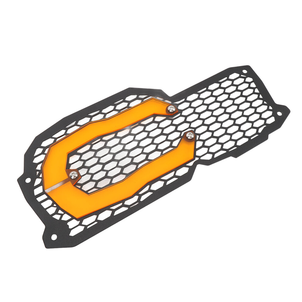 Motorrad Scheinwerfer Schutz Abdeckung Edelstahl Orange 8223848415153