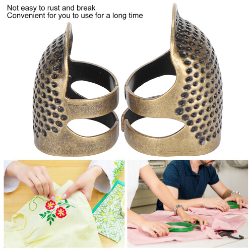 2Pcs Fingerhüte Metall Finger Protector Schild