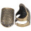 2Pcs Fingerhüte Metall Finger Protector Schild 8