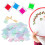 240Pcs Floss Bobbin Karte DIY Transparent 10