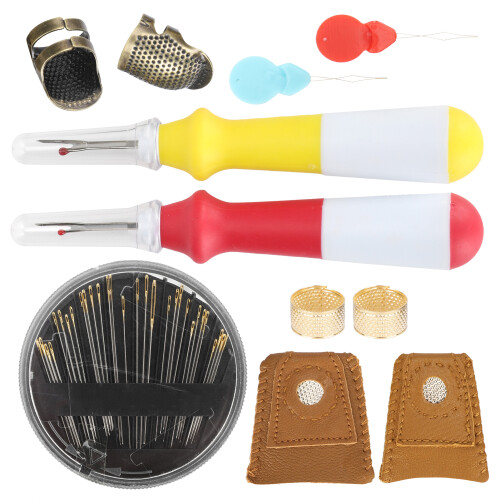 Nähen Fingerhut Set Finger Protector Nadel Naht 2