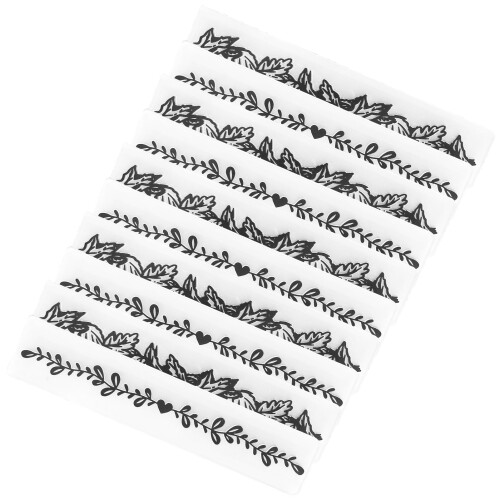10Pcs Kunststoff Präge Ordner Geprägte Vorlage DIY 2