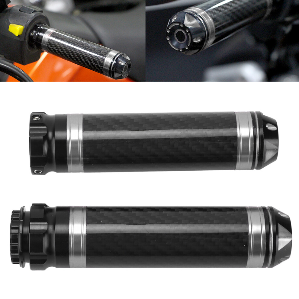 2 STÃCKE Motorrad-Lenkergriffabdeckung Kohlefaser