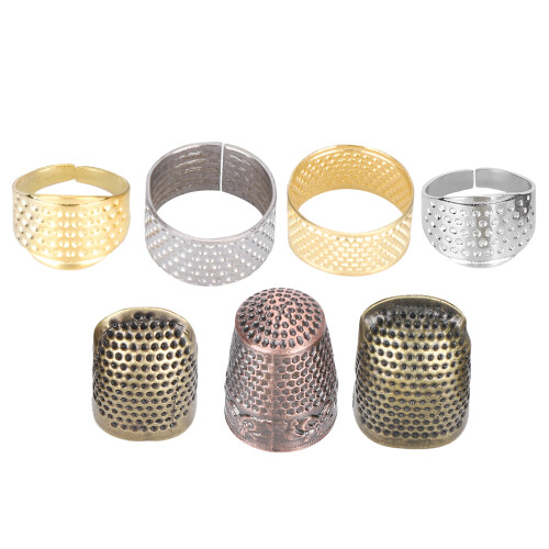 7 stücke Nähen Fingerhut Set Einstellbare Messing 1
