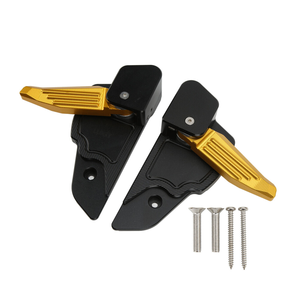 1 Paar Motorrad-HinterfuãStã¼Tzen, Faltbare Golden 8223848409091