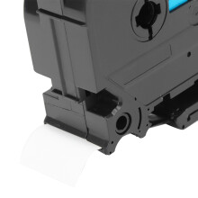 24 mm laminiertes Etikettenband, schwarz auf weiß,
