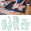 6Pcs Curve Lineal Multifunktions Kleidung 8
