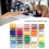 20 Stücke Stickgarne Polyester 300 Meter 20 Farben 15