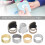 7Pcs Nähen Fingerhut Ring Messing Finger Schutz 14