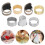 7Pcs Nähen Fingerhut Ring Messing Finger Schutz 9