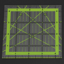 4Pcs Quilten Herrscher Patch & #8209; arbeit