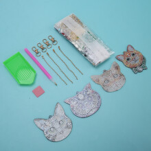 Handgemachter süßer DIY-Schlüsselanhänger mit