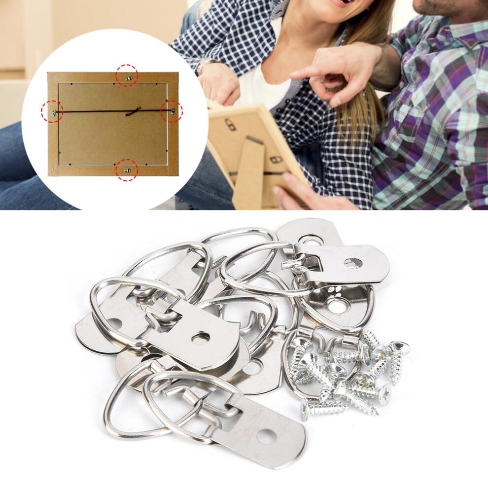 50Pcs Bild Rahmen Aufhã¤Nger Eisen Foto Wand Hã¤Ngen 8223848436110