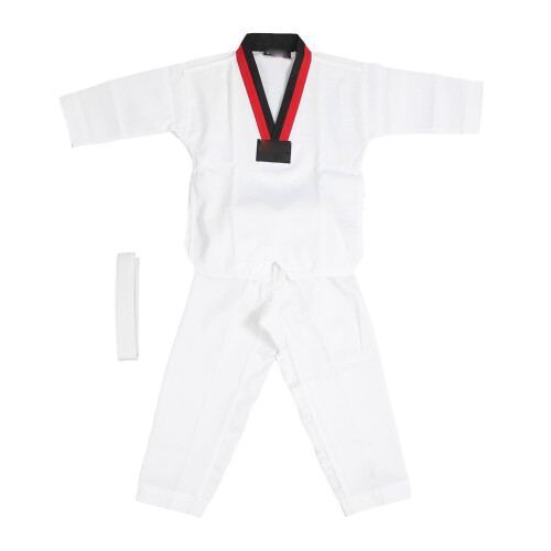 Taekwondo-Uniform für Kinder mit Gürtel, Polyester 2