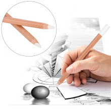 2Pcs Weiß Kohle Bleistift Holz Professionelle
