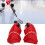 1 Paar rote Eishockeyhandschuhe, Handschutz, 11