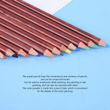 12Pcs Pastell Bleistifte Holz Stange
