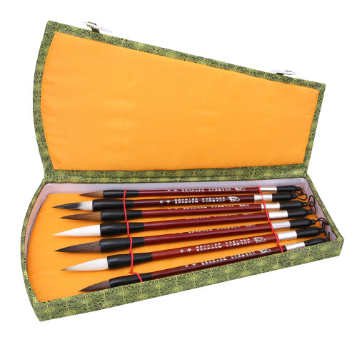 7-teiliges Kalligraphie-Pinsel-Set mit Wieselhaar 1