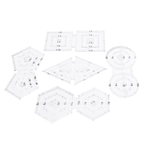 5Pcs Patchwork Lineal Set DIY Manuelle Doppel 1