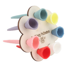 Bienentrinkbecher, 7 Löcher, Lindenholz und PVC,
