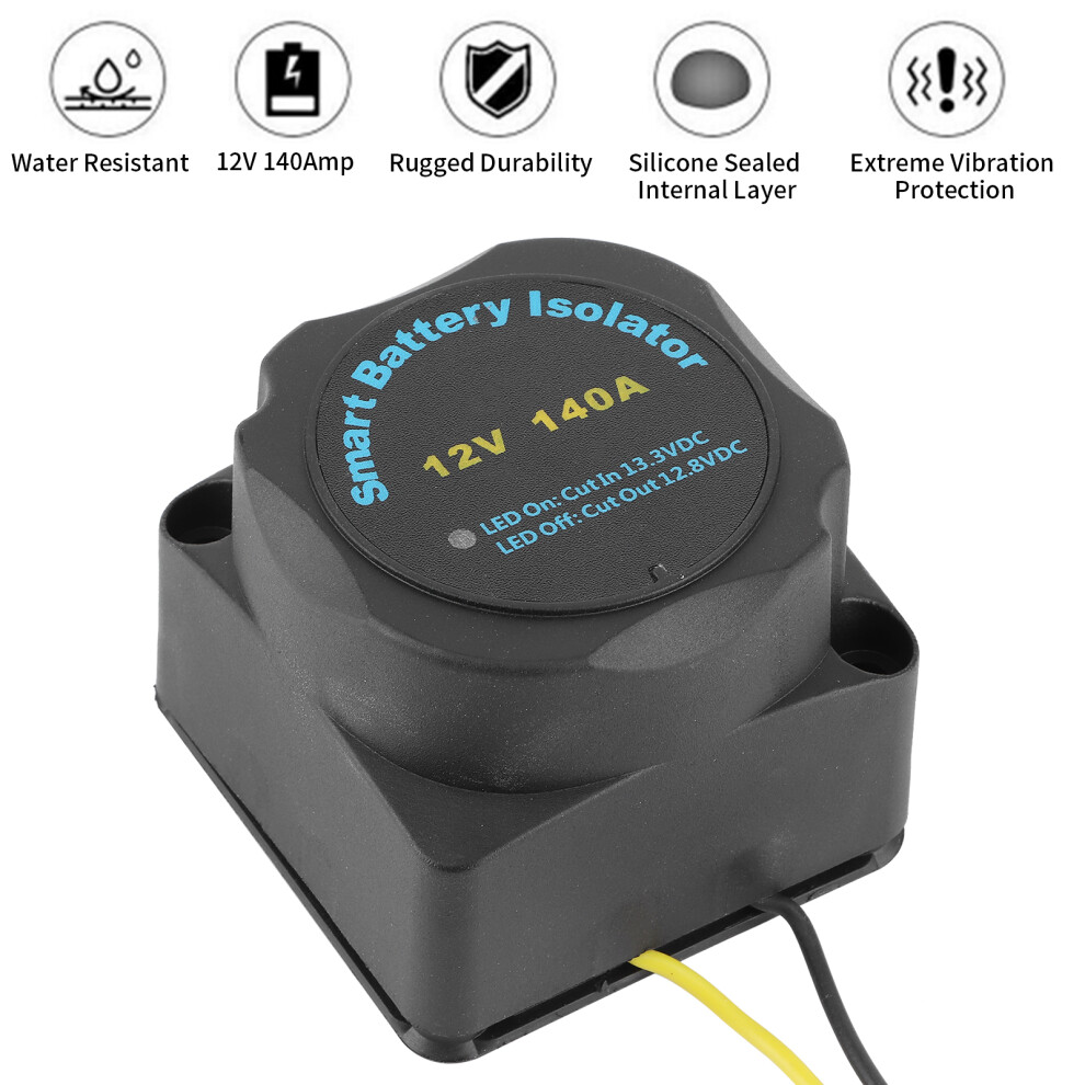 Dual Batterie Isolator 12V 140A Smart Vsr 8223848458495